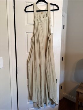 Free People Cream Maxi Dress with Pockets